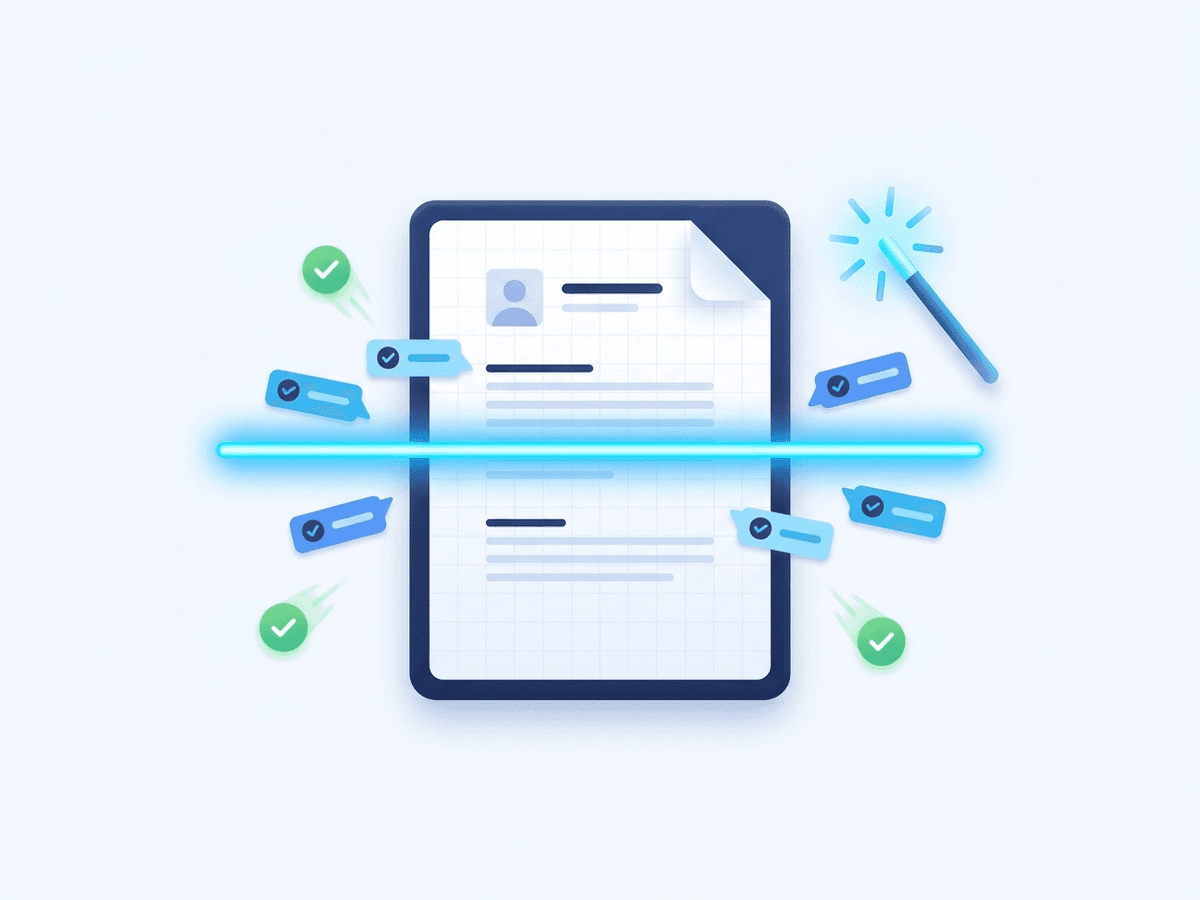 ATS Resume Tailoring — A resume rewritten for every single job.